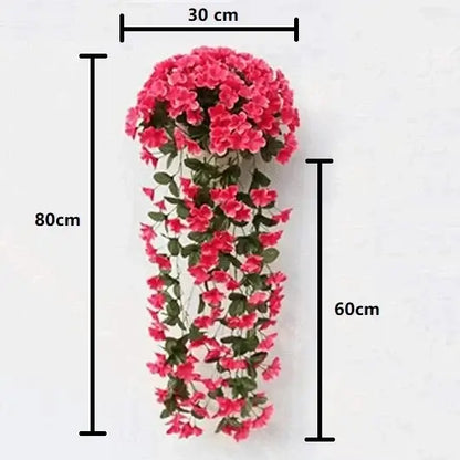 Añade un toque clásico y floral a cualquier espacio con este ramo de orquídeas artificiales