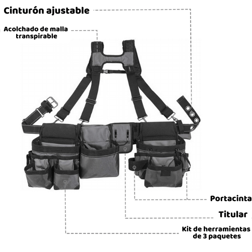 Cinturón Ajustable Para Herramientas de Alta Resistencia