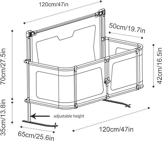 cuna portátil plegable 3 en 1