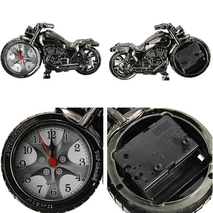 Reloj despertador Vintage con diseño de motocicleta