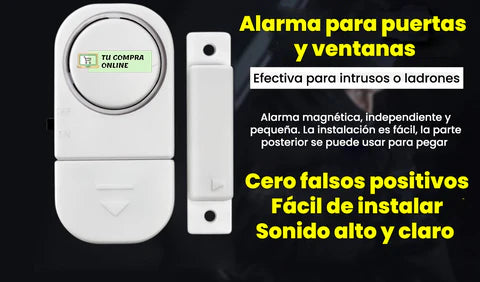 ALARMA PARA PUERTAS Y VENTANAS, AHUYENTA A LOS INTRUSOS