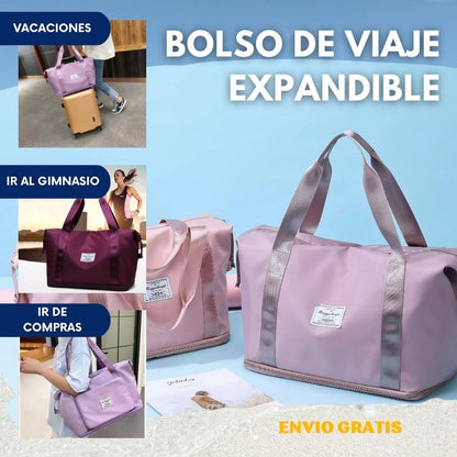 BOLSO DE VIAJE EXPANDIBLE, GRAN CAPACIDAD